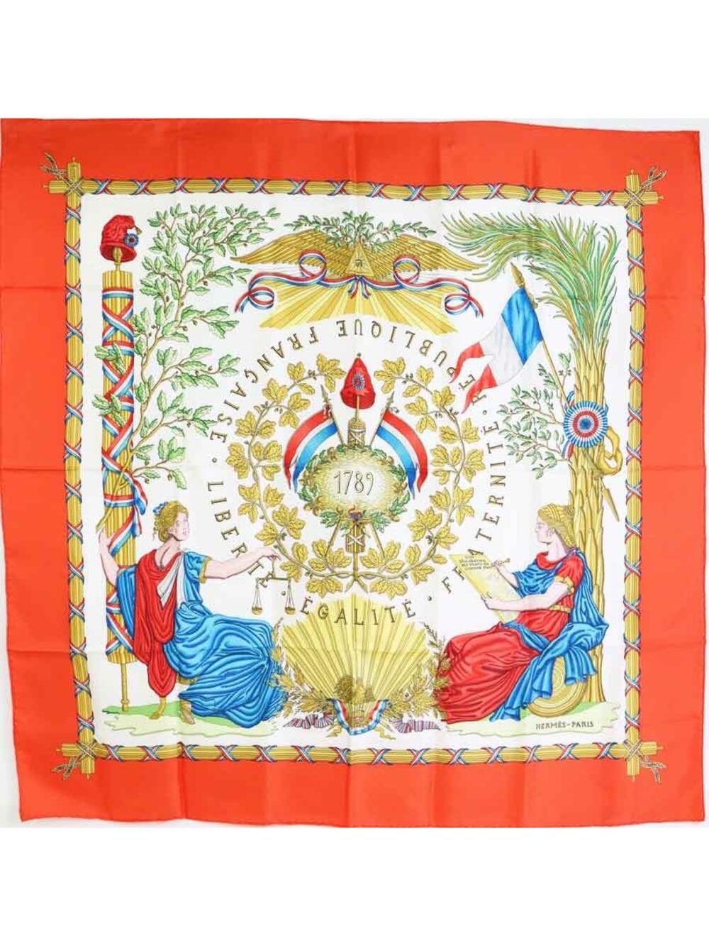 Auth Hermes Carre 90 Scarf #339245H25B